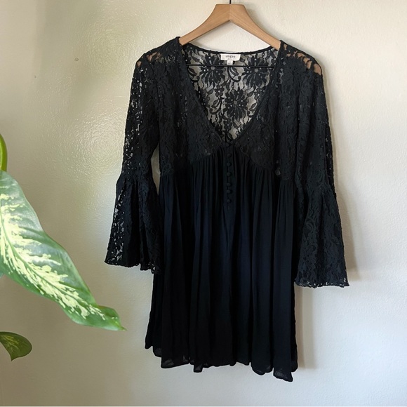 Umgee Dresses & Skirts - Umgee | Bell Sleeve Lace Boho Dress
